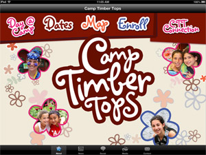 Camp Timber Tops iOS App